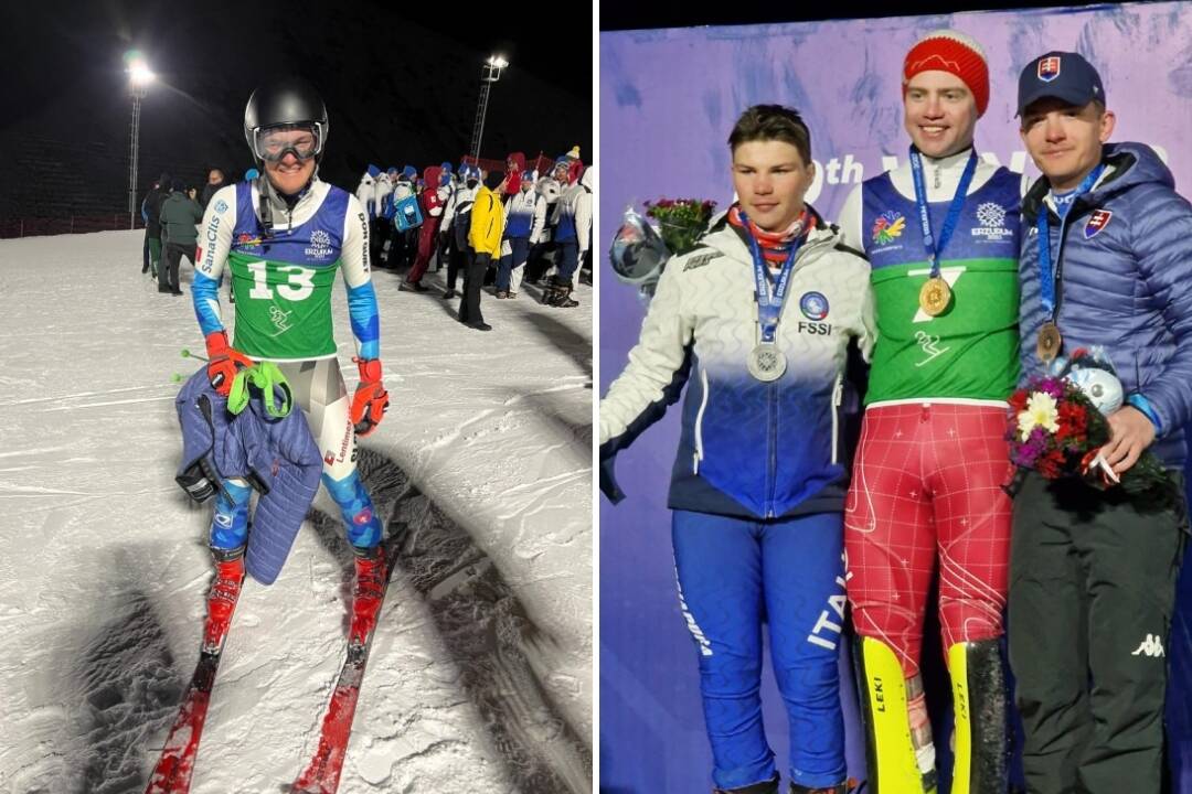 Nepočujúci 19-ročný lyžiar Matúš z Vrátnej získal bronz na zimnej deaflympiáde v Turecku