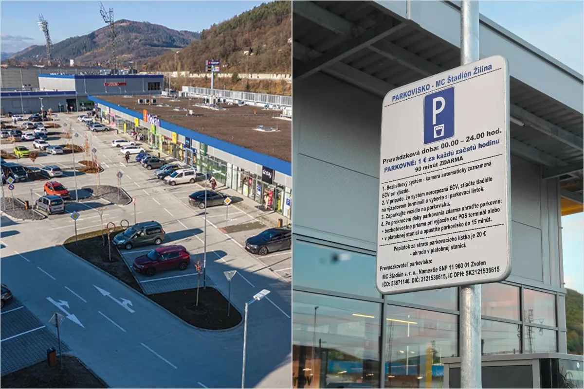 V Žiline spoplatnili parkovanie pri ďalšom nákupnom centre. Ako dlho tam môžete stáť zadarmo?