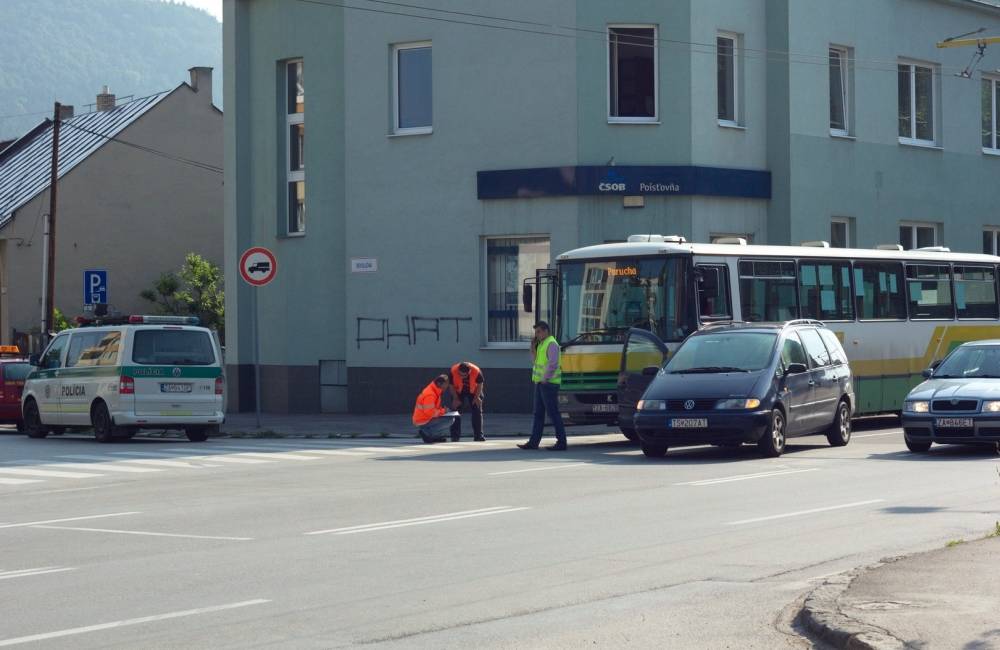 Foto: Dopravná nehoda na linke č.24 na ulici Predmestská