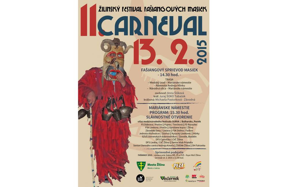 Foto: Už jedenásty ročník Festivalu fašiangových masiek Carneval bude 13. februára