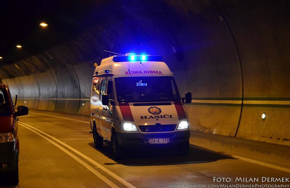 Foto: V tuneli Horelica v Čadci zasahovali aj hasiči zo Žiliny, našťastie šlo iba o cvičenie