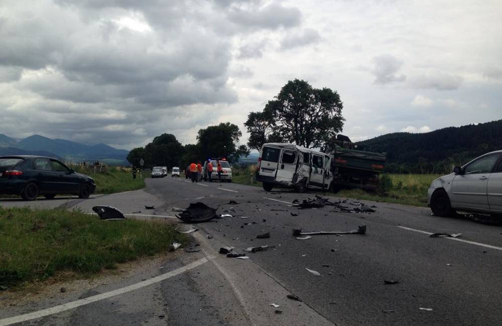 Foto: Vážna dopravná nehoda pri obci Krasňany