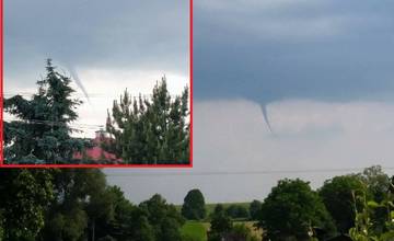 Jav podobný tornádu sa včera vytvoril nad Martinom!