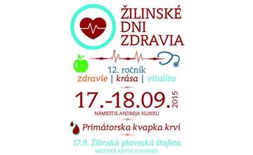 Žilinské dni zdravia a Primátorská kvapka krvi sa uskutočnia 17. - 18. septembra