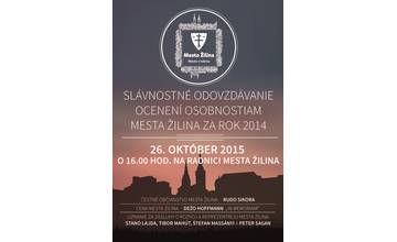 Mesto Žilina ocení osobnosti aj v tomto roku