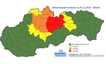 Pozor na silný vietor, SHMÚ vydal výstrahy na dnešný deň