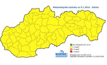 Zajtra pozor na poľadovicu a silný vietor