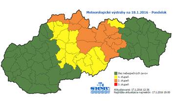Výstraha pre Žilinu! SHMÚ varuje pred mrazom -17°C