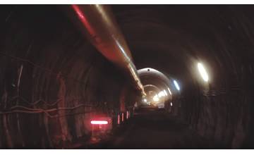 Na tuneli Višňové boli včera vyrazené už 2 kilometre, práce sú v predstihu