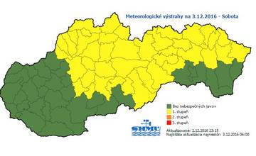 Od dnes platí výstraha pred silným mrazom, teploty môžu klesnúť až na -19°C