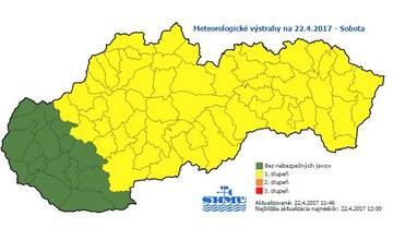 V noci sa opäť očakáva prízemný mráz, teplota môže klesnúť až na -8°C