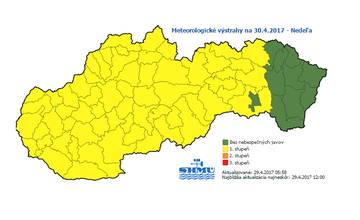SHMÚ varuje: Po daždivom počasí prichádzajú mrazy až do -6°C