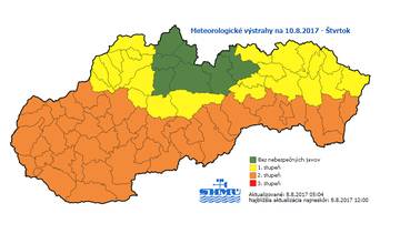 Vysoké teploty udrú už vo štvrtok, SHMÚ vydal nové meteorologické výstrahy