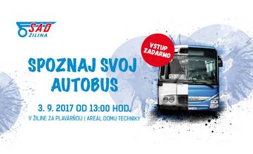 Spoznaj svoj autobus 2017 už 3. septembra v areáli Domu Techniky