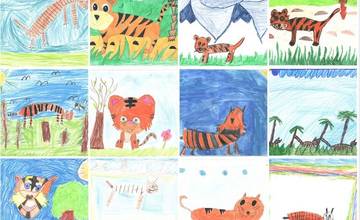 Deti zo ZŠ V. Javorku sa zapojili do súťaže „Namaľuj si svojho tigra“, podporte ich v hlasovaní