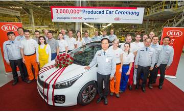 Od spustenia výroby v roku 2006 vyrobila KIA v Tepličke nad Váhom už tri milióny automobilov