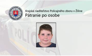12-ročný Lukáš HEMČÍK z Rosiny je od včera nezvestný, naposledy bol na miestnom ihrisku