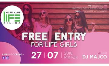 Dámska párty v Life Music Clube v Žiline už tento piatok, dievčatá čaká voľný vstup rovno na parket