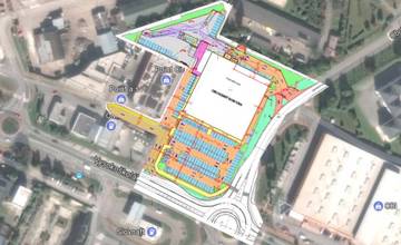 Stavba obchodného domu KIKA dostala stavebné povolenie pre komunikácie a spevnené plochy