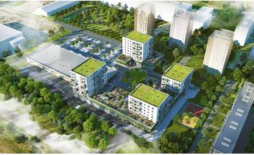 V Žiline vyrastá nové multifunkčné bývanie plné zelene: Láka námestím aj  predzáhradkami