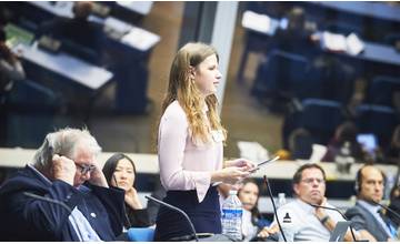 Mladá Žilinčanka Michaela zastupovala Slovensko na zasadnutí Rady Európy ako mládežnícká delegátka