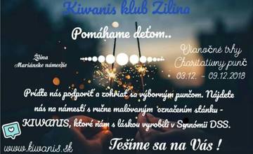 Na Vianočných trhoch v Žiline má od dnešného dňa stánok aj Kiwanis klub Žilina