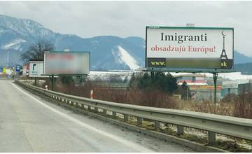Protiimigrantské billboardy vylepili aj v Žiline, Rada pre reklamu konštatovala porušenie kódexu