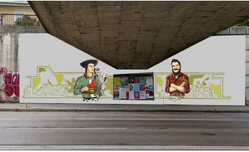 Druhú stranu Bernoláčky v Žiline by mali zdobiť Jánošík a Štúr, študenti už začali s revitalizáciou