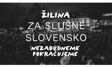 Zhromaždenia Za slušné Slovensko budú pokračovať 20. septembra na celom Slovensku vrátane Žiliny