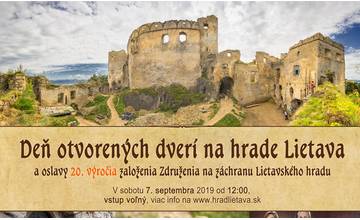 Na hrade Lietava budú oslavovať 20 rokov od založenia združenia, pripravený je bohatý program