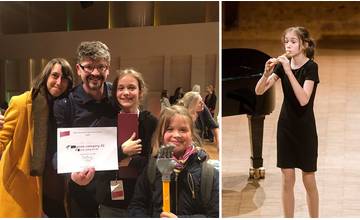 Dvanásťročná žilinská flautistka Ajna Marosz vyhrala medzinárodnú súťaž v Amsterdame