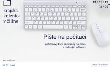 Krajská knižnica v Žiline pozýva na 1. stretnutie kurzu - Píšte na počítači