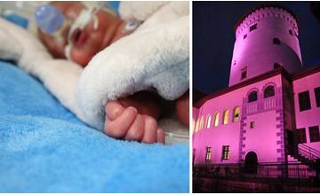 Budatínsky hrad sa od zajtra rozsvieti na fialovo pre Svetový deň predčasne narodených detí