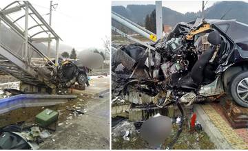 Na ceste medzi Žilinou a Bytčou došlo ráno k vážnej nehode, vodič náraz do konštrukcie neprežil