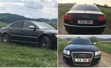 V nedeľu večer bolo odcudzené osobné auto značky Audi S8 so žilinským evidenčným číslom