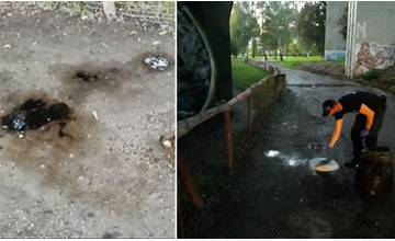 Na území Frambora sa opäť objavili olejové škvrny, likvidáciu zabezpečila žilinská mestská polícia