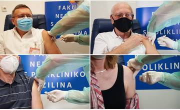 FOTO: V žilinskej nemocnici dnes zaočkovali prvých zdravotníkov proti koronavírusu
