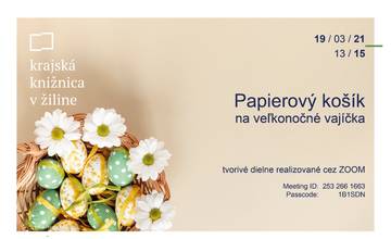 Tvorivé dielne: Papierový košík