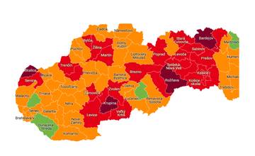 AKTUÁLNE: Od pondelka je okres Žilina v červenom stupni, s ním aj Bytča a Martin 