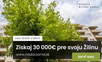 Nadácia Milana Dubca podporí žilinské projekty vo výške 30-tisíc eur