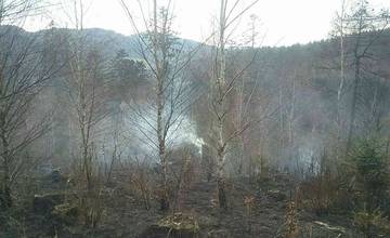 Na Kysuciach horelo 12 hektárov lesa v náročnom teréne, hasiči využili špeciálne lesné vozidlá