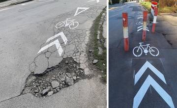 V Žiline vyznačili nové cyklotrasy, niektoré križujú nebezpečné výtlky či zábrany