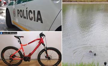 Žilinským policajtom sa podarilo zadržať zlodeja bicykla krátko po čine, 33-ročný Tomáš počas úteku skočil do Váhu