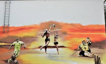 Na Solinkách pribudla nová veľkoformátová maľba, streetartisti na nej zobrazili aj žilinskú futbalovú legendu