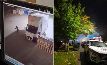 Neznáme osoby podpálili dodávku na sídlisku Vlčince, o pár hodín neskôr horelo vozidlo na Hájiku