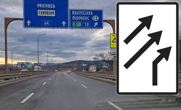 Po žilinskej estakáde sa v smere na Bratislavu jazdí v troch pruhoch, cez víkend zmenili značenie