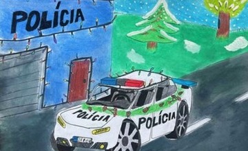 FOTO: Deti zo Žilinského kraja kreslili vianočné policajné autá, za odmenu vyhrajú krásne ceny