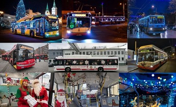 FOTO: Žilinský vianočný trolejbus má konkurenciu v Rusku, Moldavsku, Maďarsku, Česku či Bulharsku