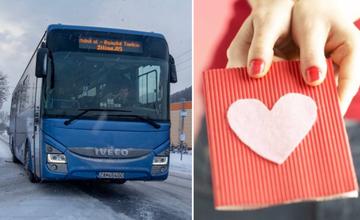 SAD Žilina prichádza s valentínskou výzvou: Odkazy zaľúbených dvojíc budú uverejnené priamo v autobuse