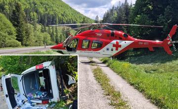 Na Liptove došlo k tragickej dopravnej nehode, na pomoc privolali leteckých záchranárov z Banskej Bystrice